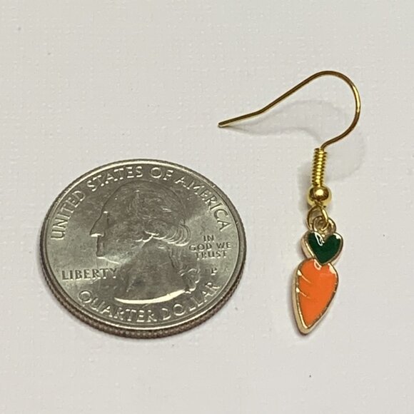 Carrot Earring, Vegetable Earring, Easter Earring, Gift Idea, Funny Food Earring - Picture 5 of 5